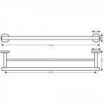 Держатель для полотенец Hansgrohe Logis Universal 41712000 60 см Держатель для полотенец Hansgrohe Logis Universal 41712000 60 см